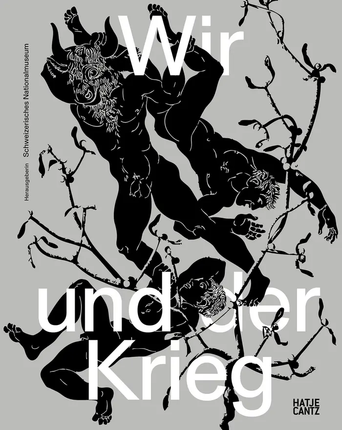 Abbildung kämpfender Götter in schwarz-weiß