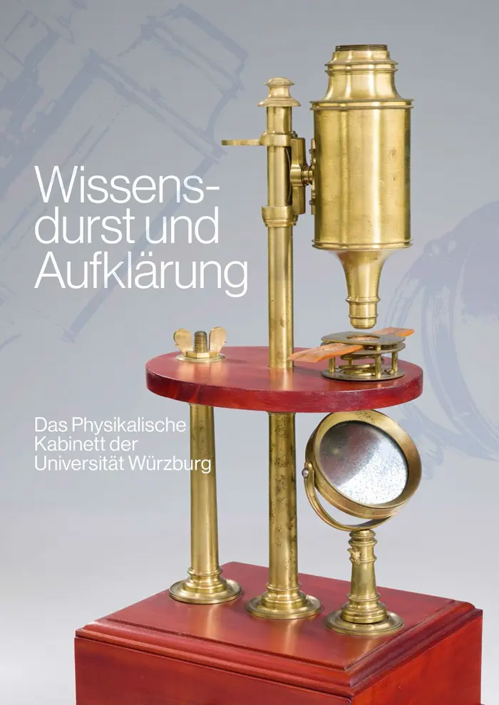 Buchcover mit der Abbildung eines historischen Mikroskop