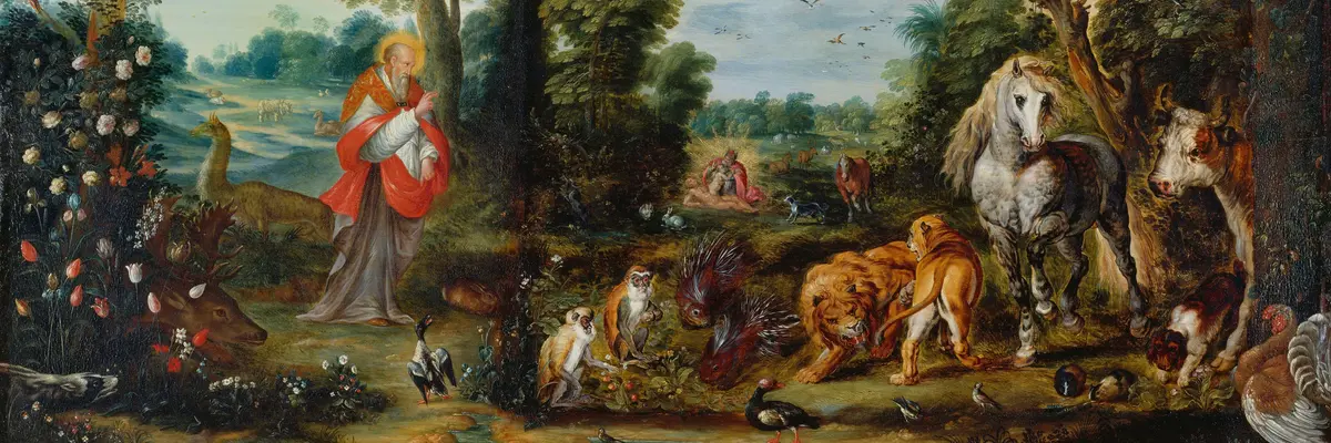 Landschaft mit vielen Tieren