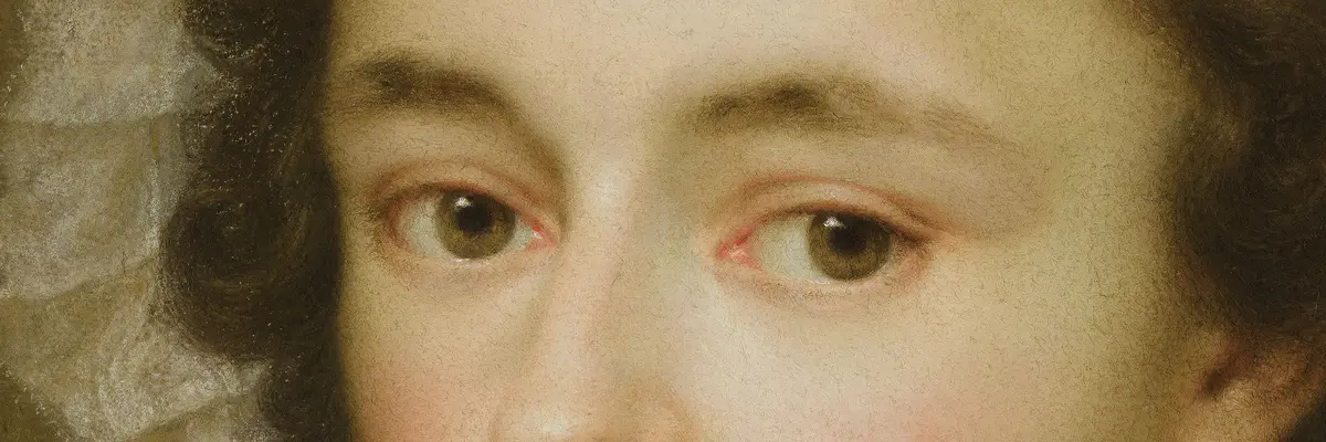 Detailansicht des Portraits einer Frau