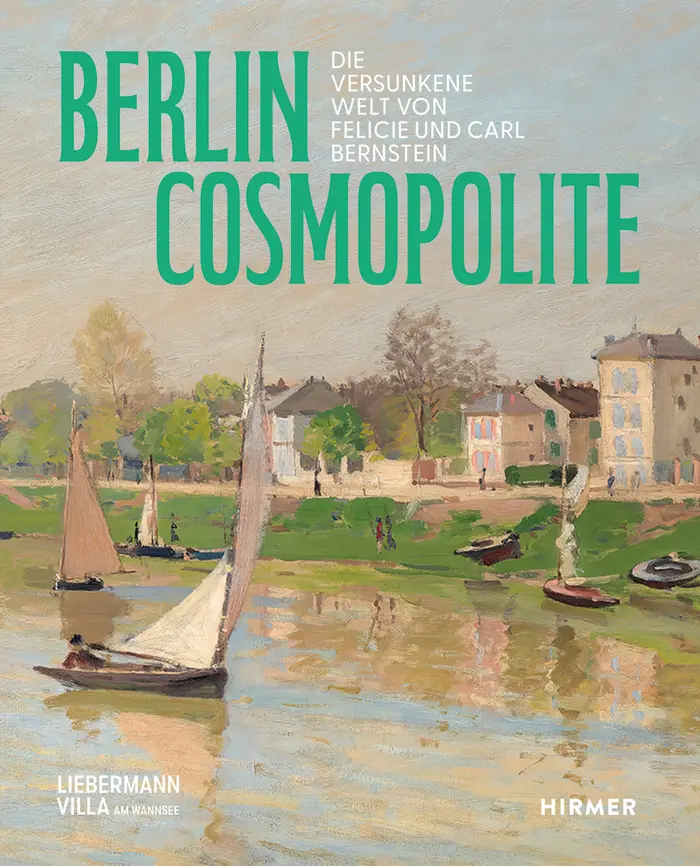 Cover eines buches mit gemalter Flusslandschaft und Segelboot