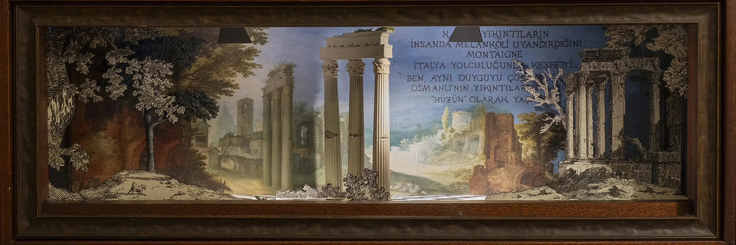 Eine romantische römische Ruinenlandschaft